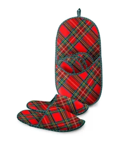 DAUNEX CIABATTONE SET FAMILY 4 PEZZI BRITISH ROSSO