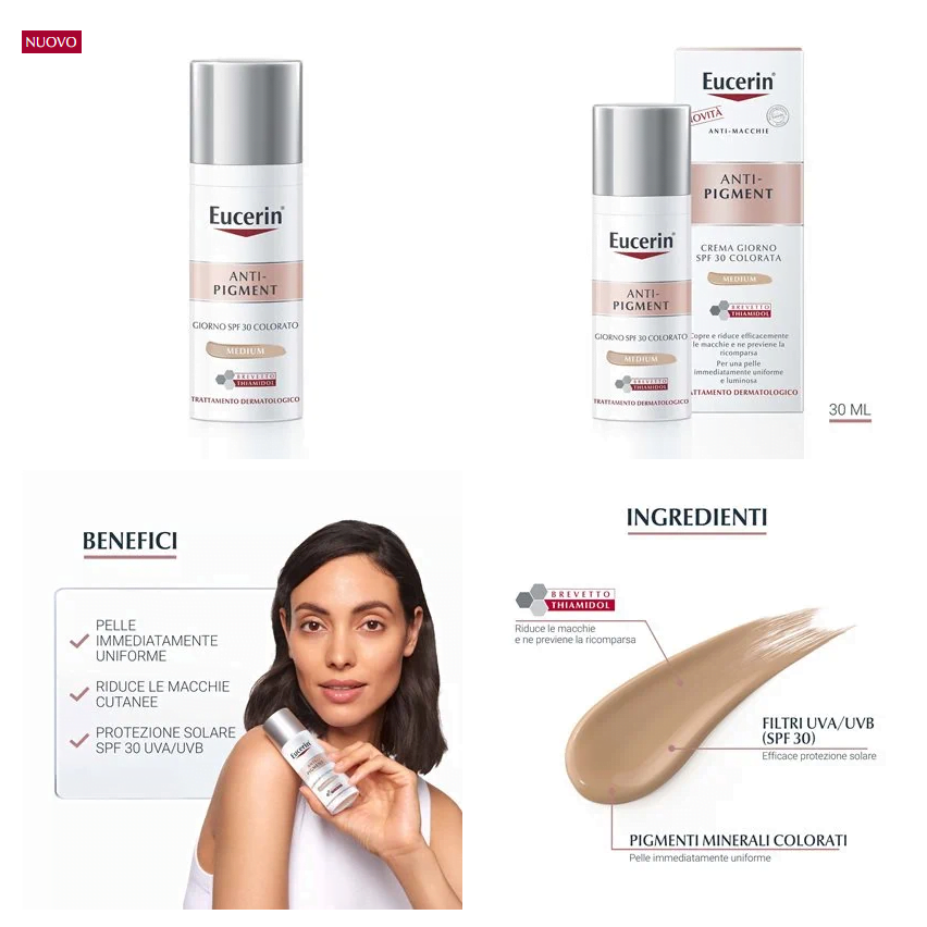 Eucerin Anti Pigment Giorno Spf 30 Colorata Medium 50ml Anti Macchie - immagine 3