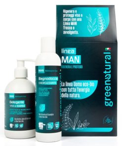 Greenatural cofanetto linea Uomo: bagnodoccia + detergente viso e barba