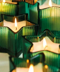 Maison Sucree’ Set 2 Pezzi Star Candles Cedro Balsamico