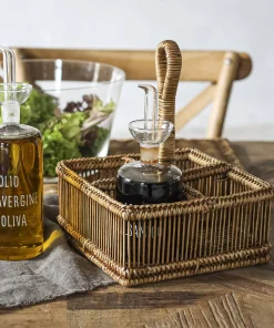 Simple Day Porta Condimenti Rain In Rattan Naturale
