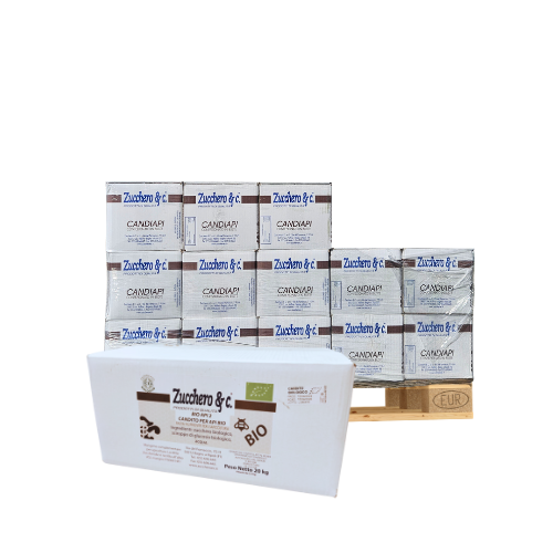 CANDITO DA ZUCCHERO BIOLOGICO DI BARBABIETOLA 100% ITALIANO APIABRUZZO 540KG BUSTA DA 2,5 KG